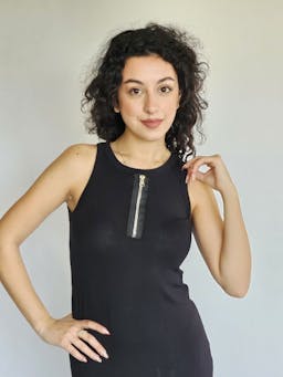 Black Dress with Zippersindex
