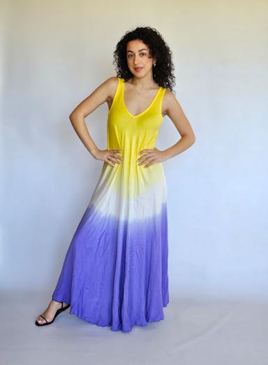 Color Gradient Long Dress