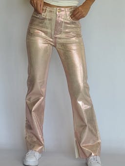 Pink Metallic Jeansindex
