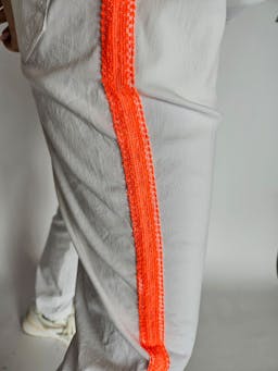 White Pants with Orange Stripesindex