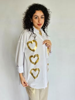 Gold Hearts Shirtindex
