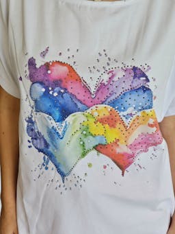 Colorful Hearts T-Shirtindex