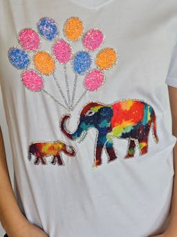 Elephant T-Shirt with Balloonsindex