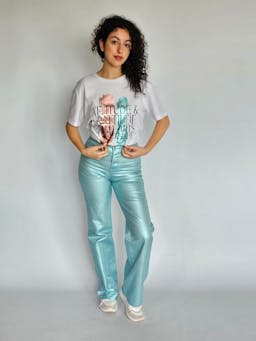 Metallic Blue & Pink T-Shirtindex