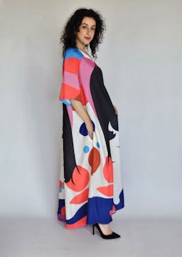 Colorful "Face" Dress - Dindex