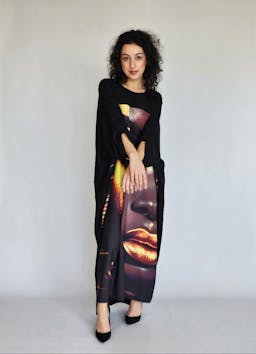 Long Sleeve "Face" Dress - Yindex