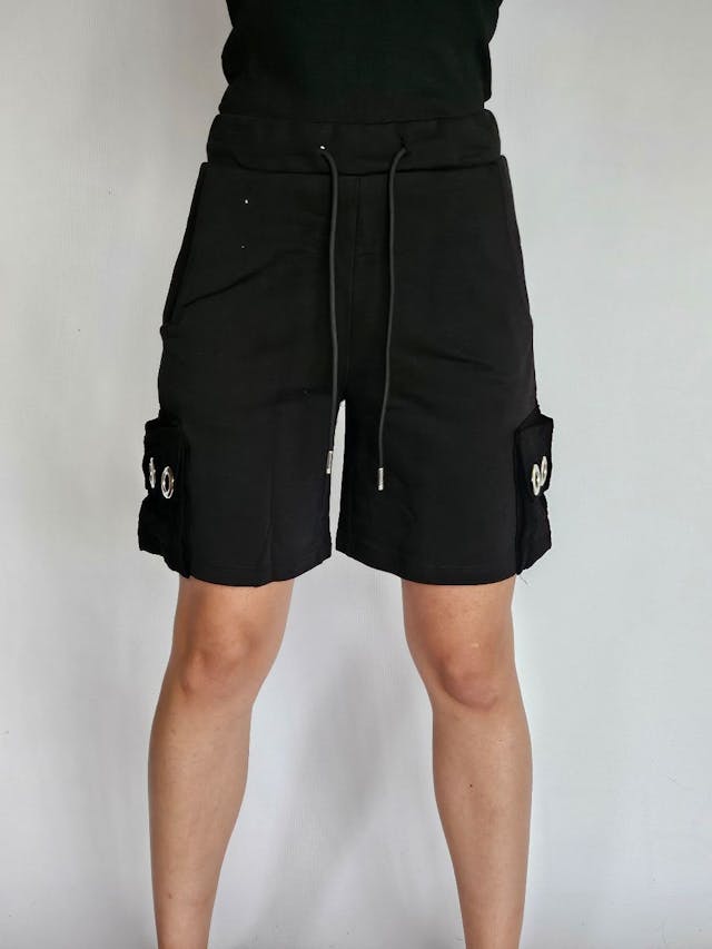 Black Shorts With Silver Holes