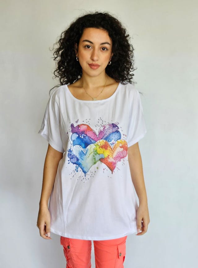 Colorful Hearts T-Shirt