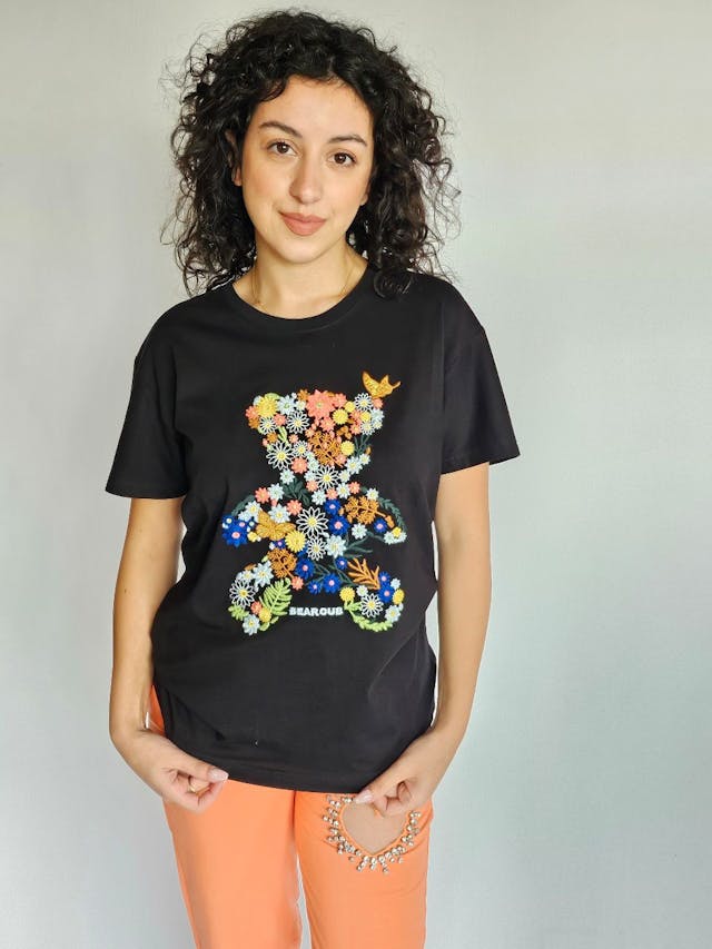 Embroidered Bear T-Shirt
