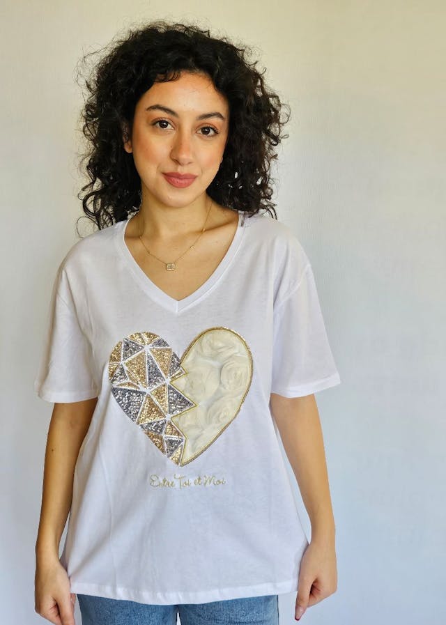 White Heart T-Shirt