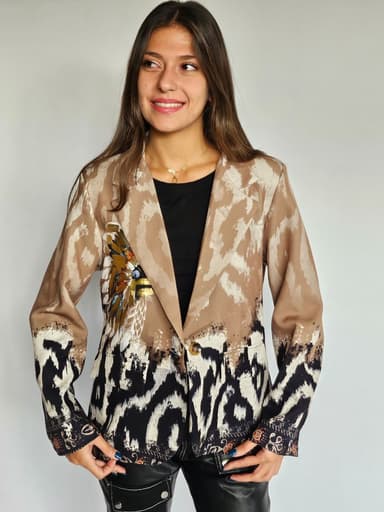 Patterned Blazer