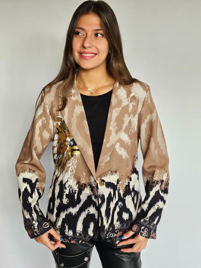 Patterned Blazer