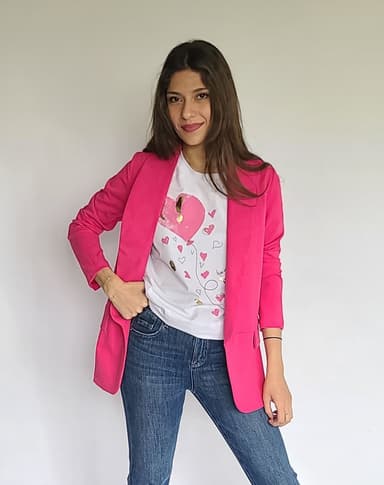 Unlined Pink Blazer