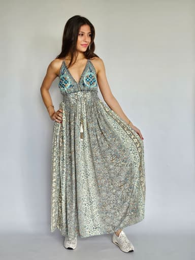 Backless Boho Dress