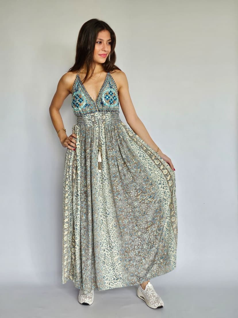 Backless Boho Dress