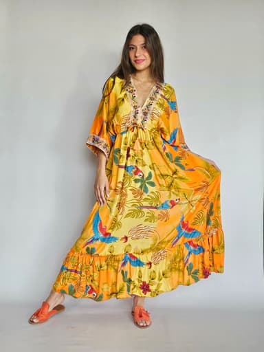 Boho Parrot Dress