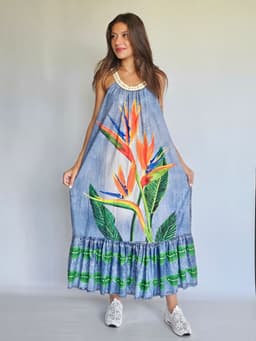 Denim Flowy Dressindex