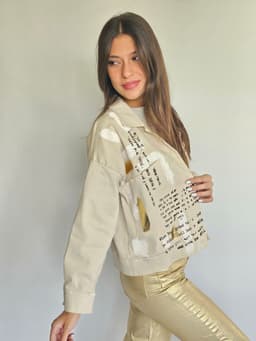 Denim Beige Jacketindex