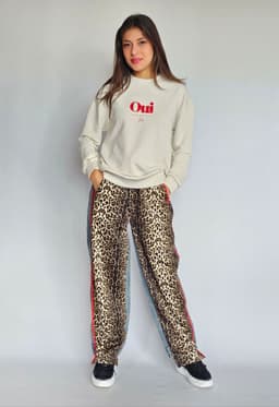 Leopard & Denim Pantsindex