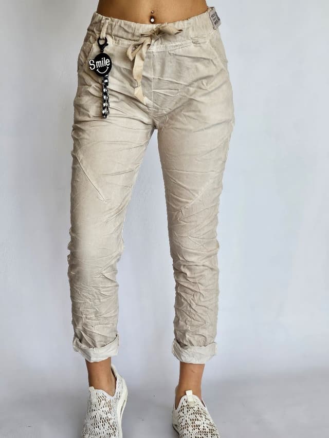 "Smile" Beige Pants