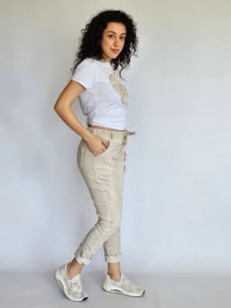 "Smile" Beige Pantsindex
