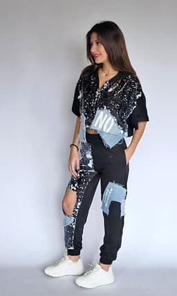 Black Sequined Setindex