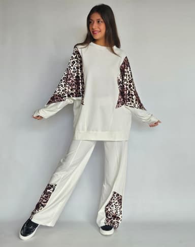 White & Leopard Set