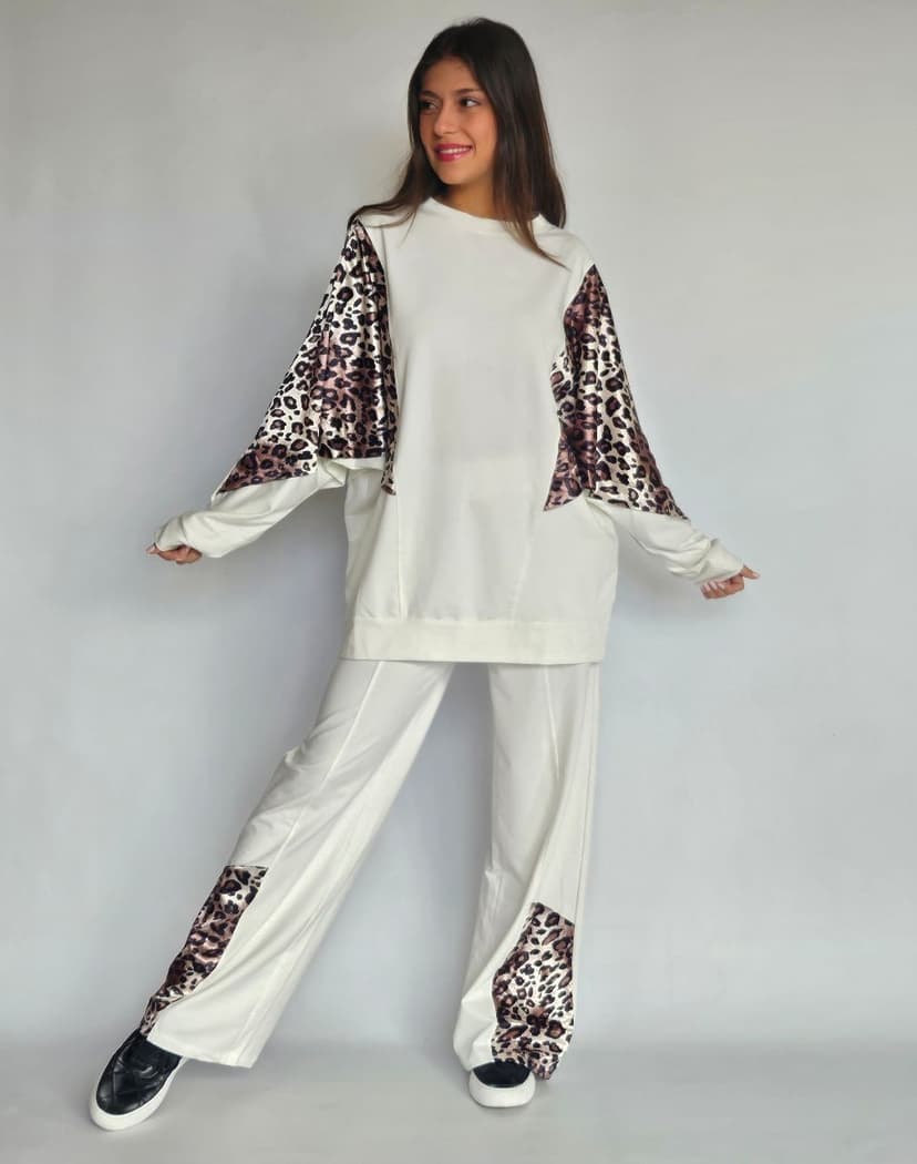 White & Leopard Set