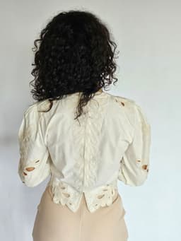 Embroidered Beige Topindex