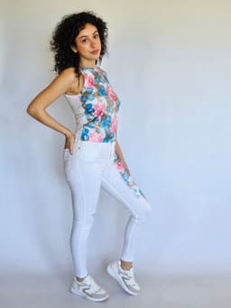 Floral Metallic Topindex